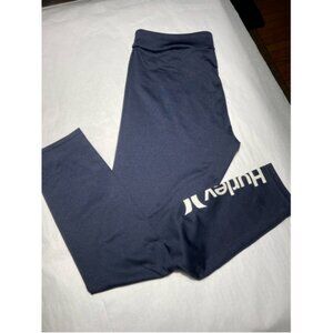 Girls Hurley Leggings Size 14/16 Navy